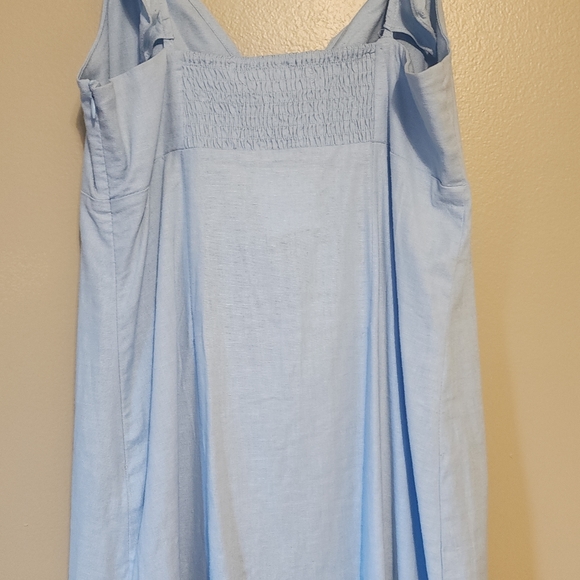 ELODIE Deep V-Neck Ruffle Minidress - Picture 3 of 6